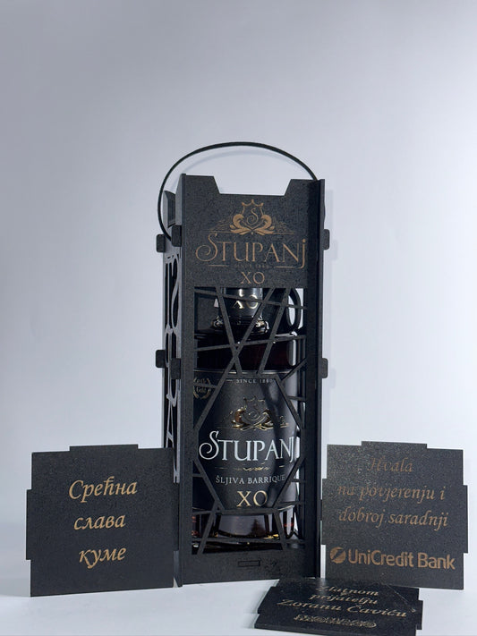 Rakija za poklon u drvenim kutijama